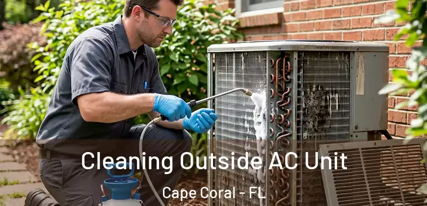  Cleaning Outside AC Unit Cape Coral - FL