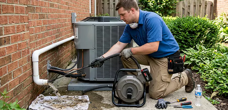 AC Unit Drain Pipe Cleaning in Cape Coral