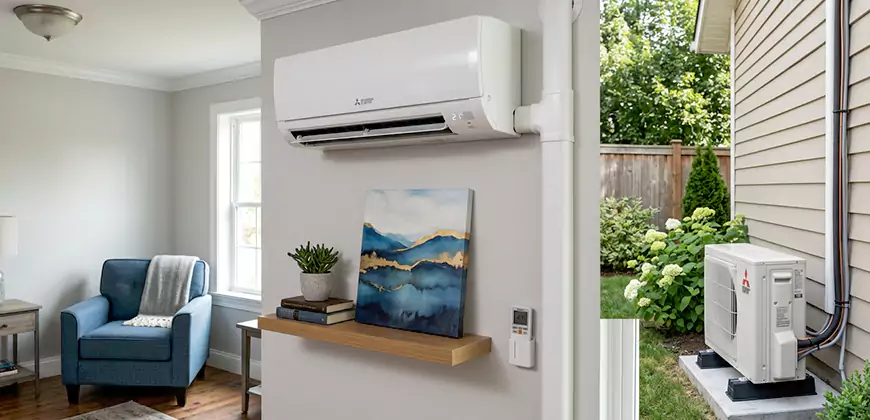 Wall Mounted Heat Pump Setup in Cape Coral